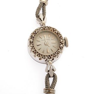 Ladies Longines Diamond, 14k White Gold Wristwatch