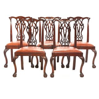 Chippendale Walnut Side Chairs