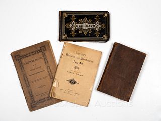 Antique Books and 19th Century Autograph Book