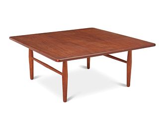 A Danish modern Grete Jalk-style teak coffee table