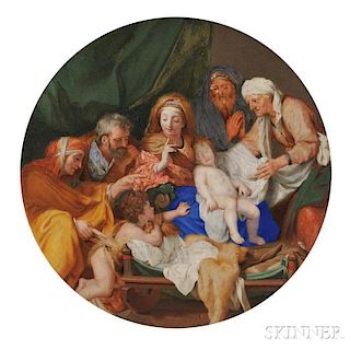 Attributed to François Chauveau (1613-1676)      John the Baptist Visiting the Infant Christ