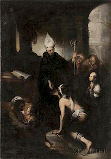 Italian School, 17th Century      St. Augustine Distributing Alms to the Poor