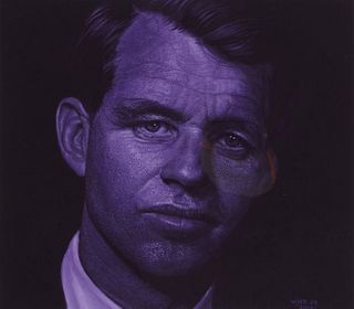 Richard Wyatt Jr. (b. 1955), "Robert Kennedy Study," 2006, Acrylic on canvas laid to board, 10.75" H x 12" W