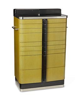 An American Cabinet Co. Art Deco-style dental cabinet
