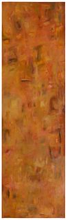 Jeffrey Downs (20th century), "A.F.T.L.O.M.S.," 1999, Mixed media on wood panel, 75.5" H x 24" W x 1.5" D