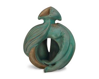 Anne Marie Paul (1949-2005), "Priere," 1984, Patinated bronze, 13" H x 9.25" W x 8" D