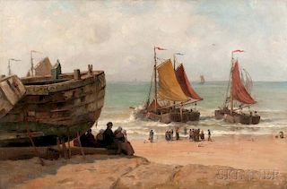 Walter Lofthouse Dean (American, 1854-1912)      A Summer Day on the Dutch Shore