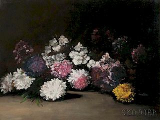Germain-Théodore Ribot (French, 1845-1893)      Chrysanthemums