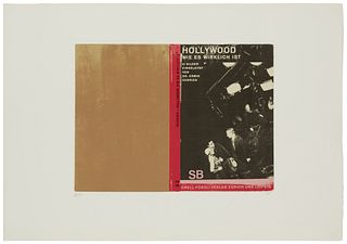 R.B. Kitaj (1932-2007), "Hollywood, Wie es Wirklich ist," from "In Our Time: Covers for a Small Library After Life for the Most Part," Screenprint in 
