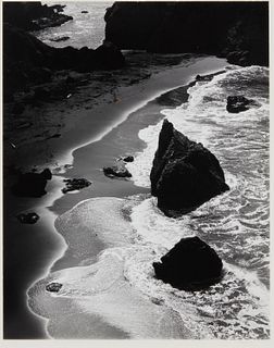 Robert Werling (b. 1946), Rocks at the shore, Gelatin silver print on paper, Image/Sheet: 19.25" H x 15" W