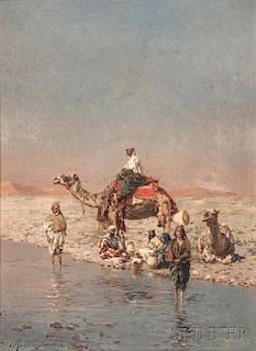 Rubens Santoro (Italian, 1859-1942)      Repos (Orient)