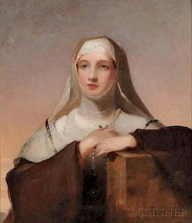 Thomas Sully (American, 1783-1872)      Study for Frances Anne Kemble as Isabella in "Measure for Measure"