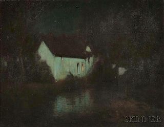 George Ames Aldrich (American, 1872-1941)      Cottage Nocturne