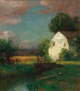Bruce Crane (American, 1857-1937)      The White Barn