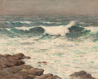Francis Henry Richardson (American, 1859-1934)      Breaking Wave, Isles of Shoals