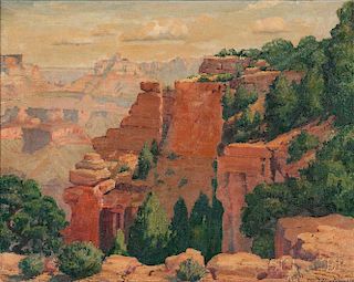 Joseph Roy (J.R.) Willis (American, 1876-1960)      Yaki Point, Grand Canyon