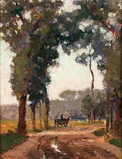Victor Higgins  (American, 1884-1949)      On the Way Home