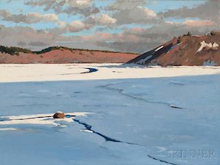 Hillary Osborn (American, b. 1965)      Winter on Pamet River