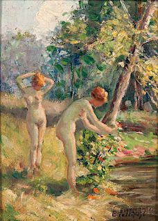 Edward Henry Potthast (American, 1857-1927)      Summer-Nude Study II