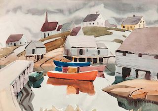 James Edward Fitzgerald (American, 1899-1971)      Peggy's Cove, Nova Scotia