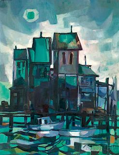 J. Philip Richards (American, 1906-1991)      The River House, Kennebunk