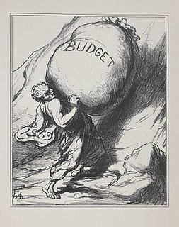 Honore Daumier - Like Sisyphus