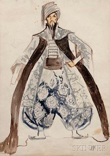 Leonid Terentevich Chupyatov (Russian, 1890-1942)      Orientalist Costume Design for a Man
