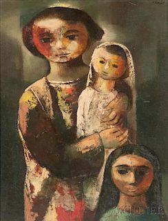 Daniel O'Neill (British, 1920-1974)      Mother and Children