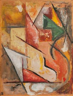 Paul Nabb (American, fl. circa 1953)      Abstract Composition