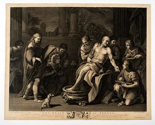 Simon Francois Ravenet, The Elder (1706 - 1774), The Death of Seneca, 1768