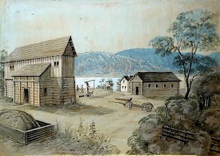 Franz Holzlhuber watercolors of early America