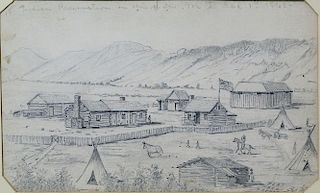 Soldier's Sketch of a Montana Indian Reservation in 1865