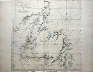 Jefferys' 18th Century Map of the Island of Newfoundland
