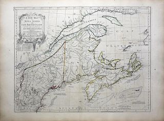 Jefferys' 18th Century Map of Nova Scotia