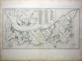 Important early map of St. Johns Island by T. Jefferys