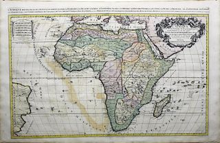 Striking Map of Africa by Mortier of Jaillot's 1674 verson