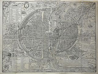 One of the most accurate 16th Century plans of Paris