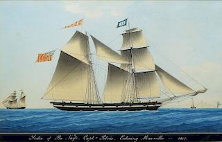 19th Century French Nautical Painting