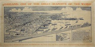 1915 Lithographed view of Oakland