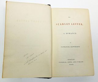 First Edition 1850 Scarlet Letter by Nathaniel Hawthorne