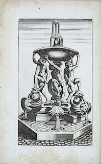 Four Engravings of Fountains