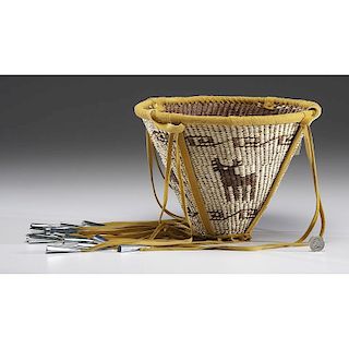 Mary Jane Dudley (San Carlos Apache, 20th century) Figural Burden Basket