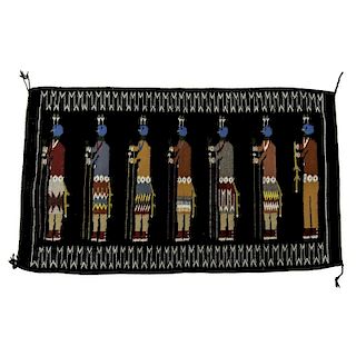 Navajo Yeibichai Dance Weaving / Rug