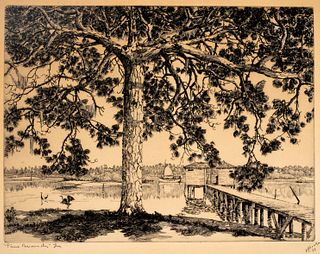 Walter Locke (20th Century), Pine Branches Florida, 1938