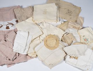 Group of Antique and Vintage Table Linens