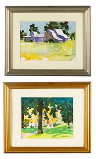 Robert Sydorowich (b. 1935) Two Framed Watercolor Vermont Scenes