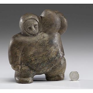 Camille Iquliq (Inuit, 1963-2005) Stone Sculpture