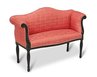 A French Empire-style settee