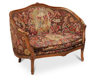 A French Louis XV-style settee