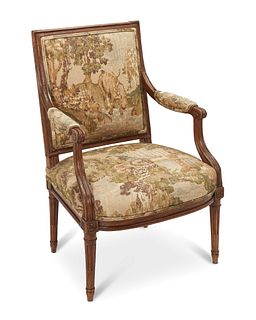 A French Louis XVI fauteuil armchair by Jean Baptiste Claude SEnE